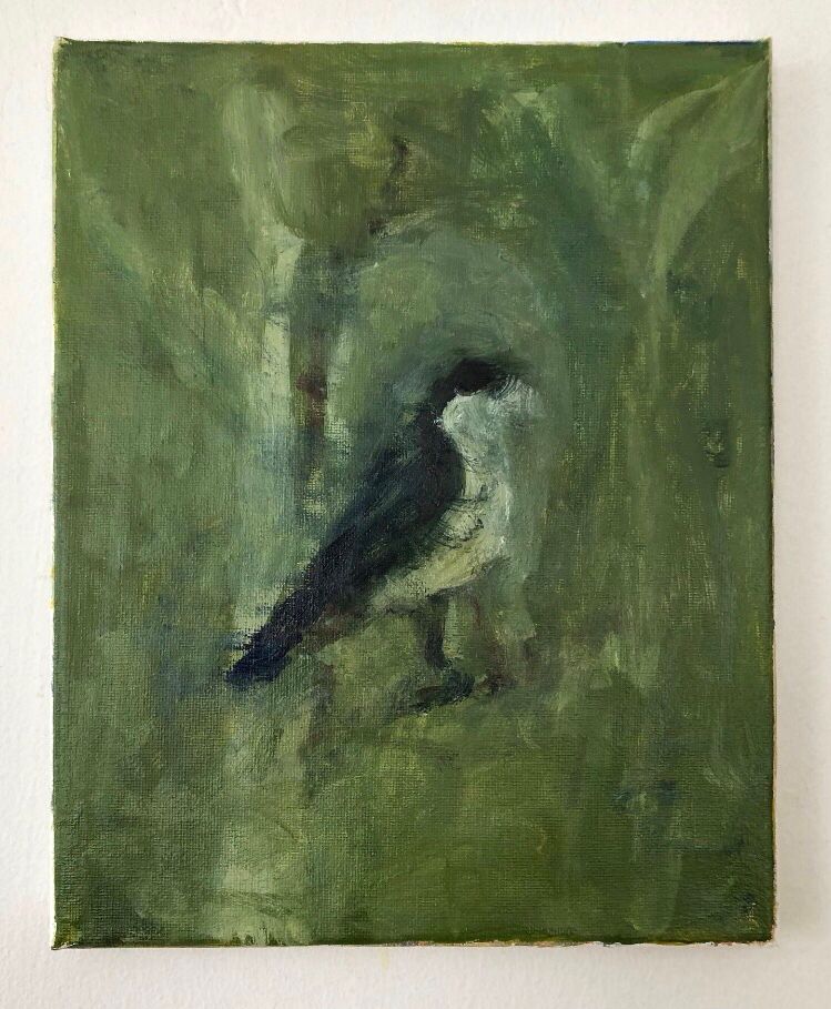 January 1
oil on canvas, 10x8”

It really feels like this right now. Temperatures up and down, balmy one day, freezing slush the next, then piles of snow, and long dark nights.  Just under nine hours of daylight. And always good to start the new year painting.