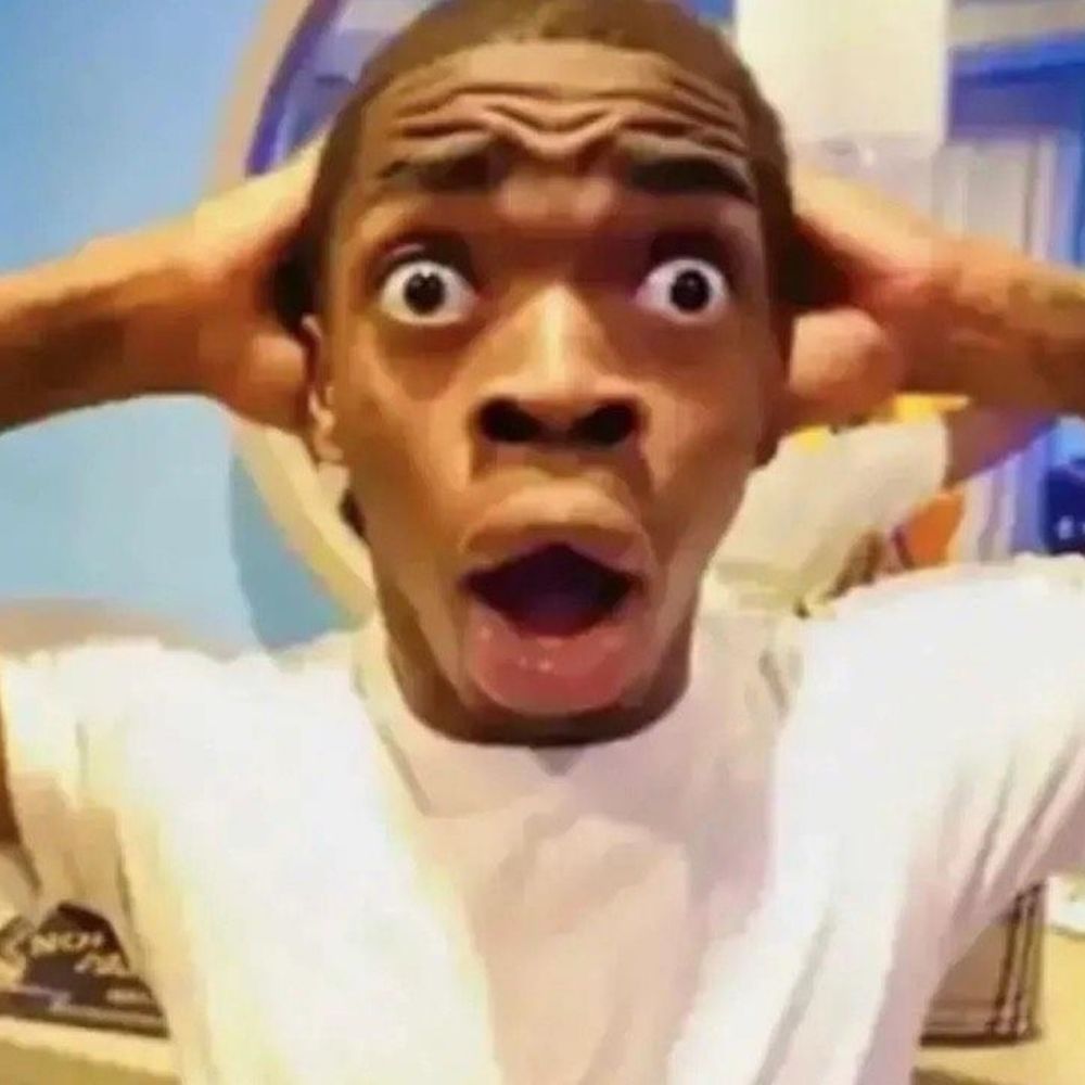 popular meme of a man with a shocked expression