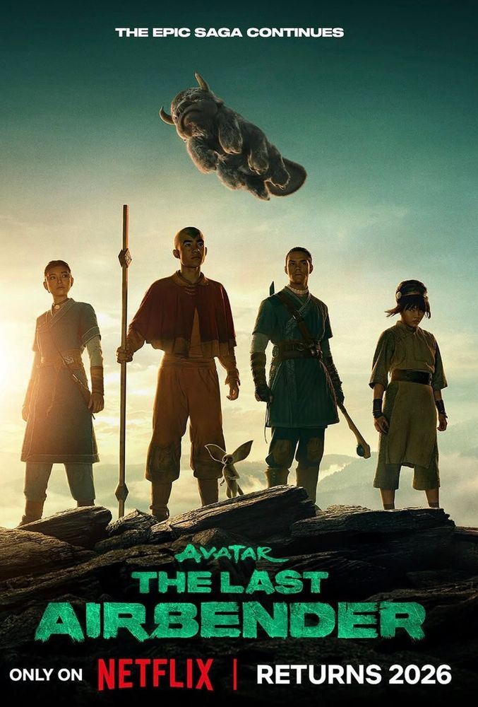 Poster for Netflix’s live action adaptation of Avatar 