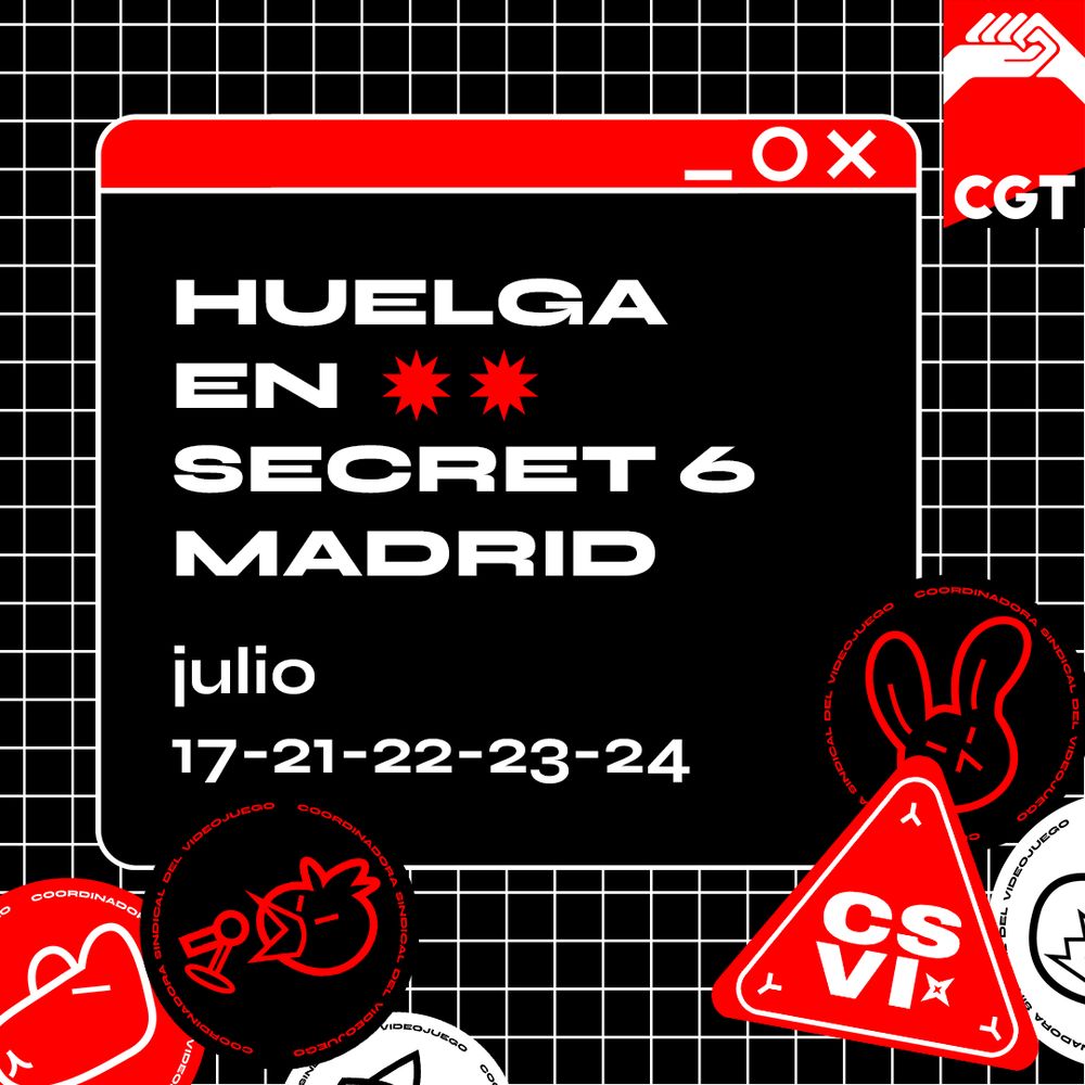 Huelga en Secret 6 Madrid, julio 17-21-22-23-24