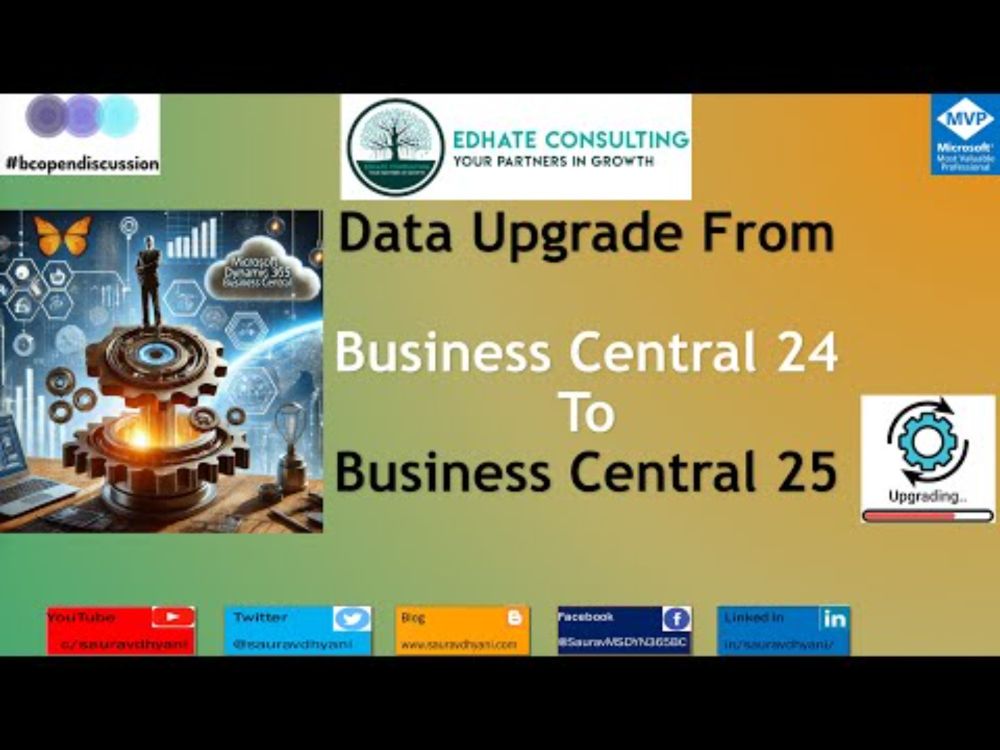 Data Upgrade from Business Central 24 to Business Central 25.