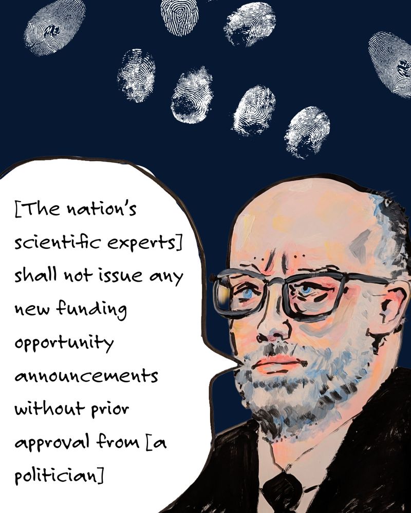 Russell Vought saying scientific experts cannot issue funding announcements without political input