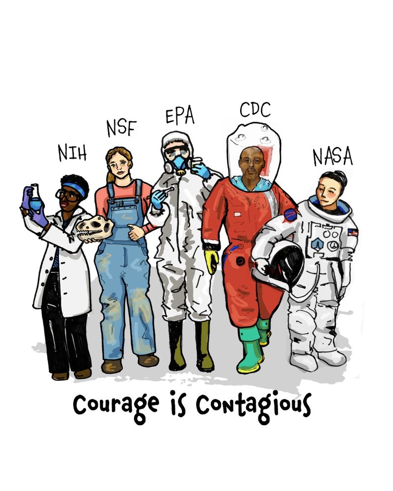 Scientists from NIH, NSF, EPA, CDC and NASA, united in opposition to the horrific cuts to science and dangerous misinformation. 