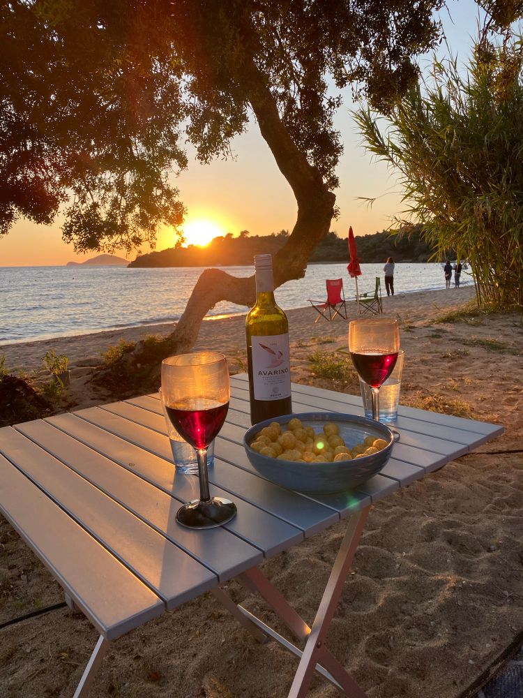 Sonnenuntergang am Meer.