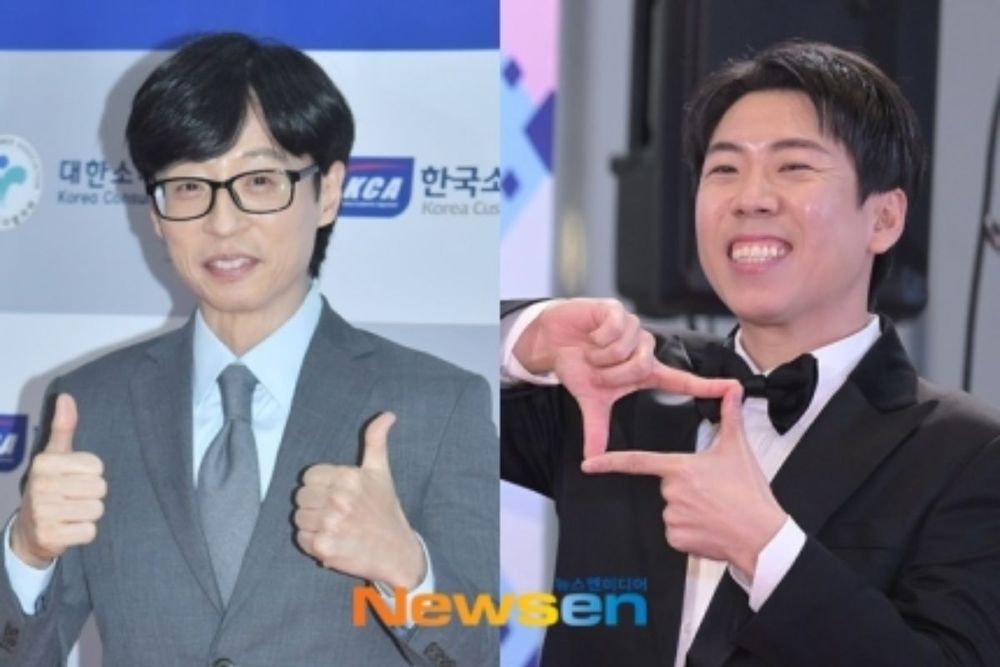 Yoo Jae-suk And #YangSechan Suit Up To Cheer At IU’s concert As Promised