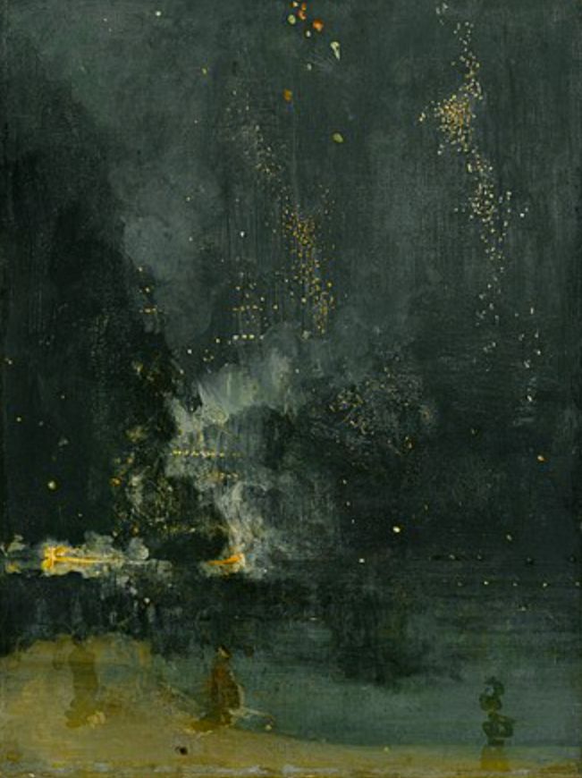 Nocturne in Black and Gold – The Falling Rocket by James McNeill Whislter