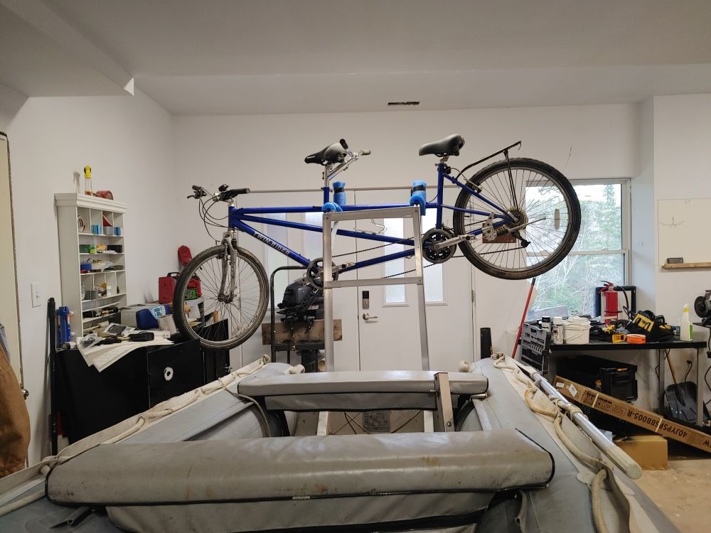 Tandem bike rack
