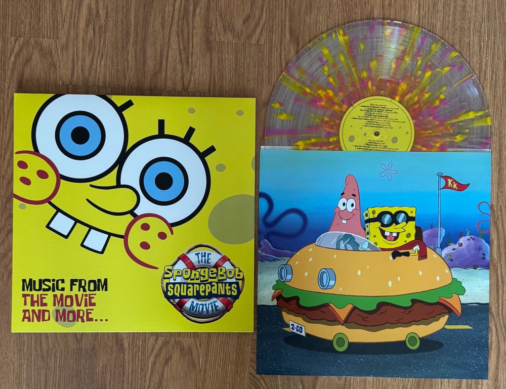 12” vinyl of the soundtrack from the SpongeBob Movie