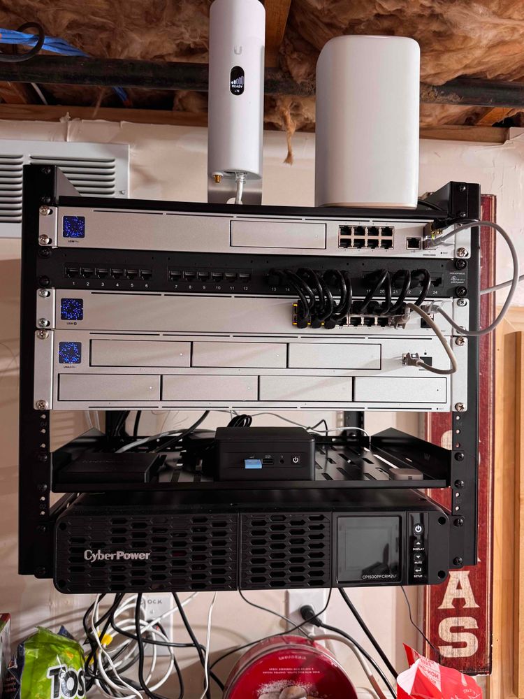 A photo of a ubiquiti setup 