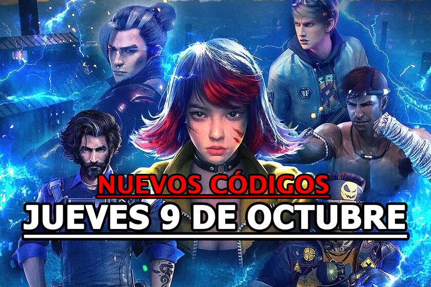 Free Fire MAX, códigos gratuitos del Jueves 9 de octubre 