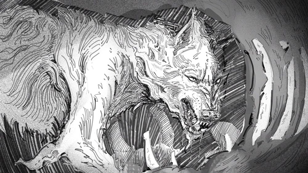 feasting after the hunt, do not disturb.