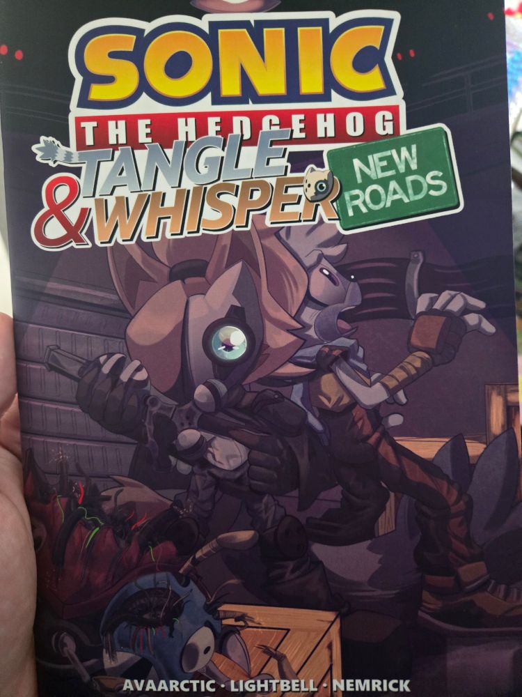I'm holding a fan-made Sonic the Hedgehog comic book