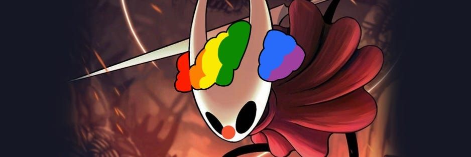 Hornet from Hollow Knight Silksong wearing clown makeup because this game is never coming out