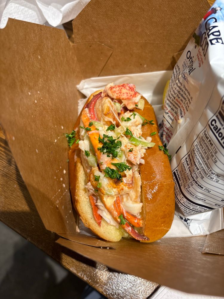 Lobster roll from Boston Public market