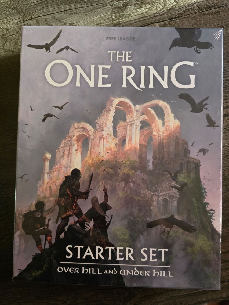The box starter set for The One Ring 2nd, Over Hill and Under Hill.