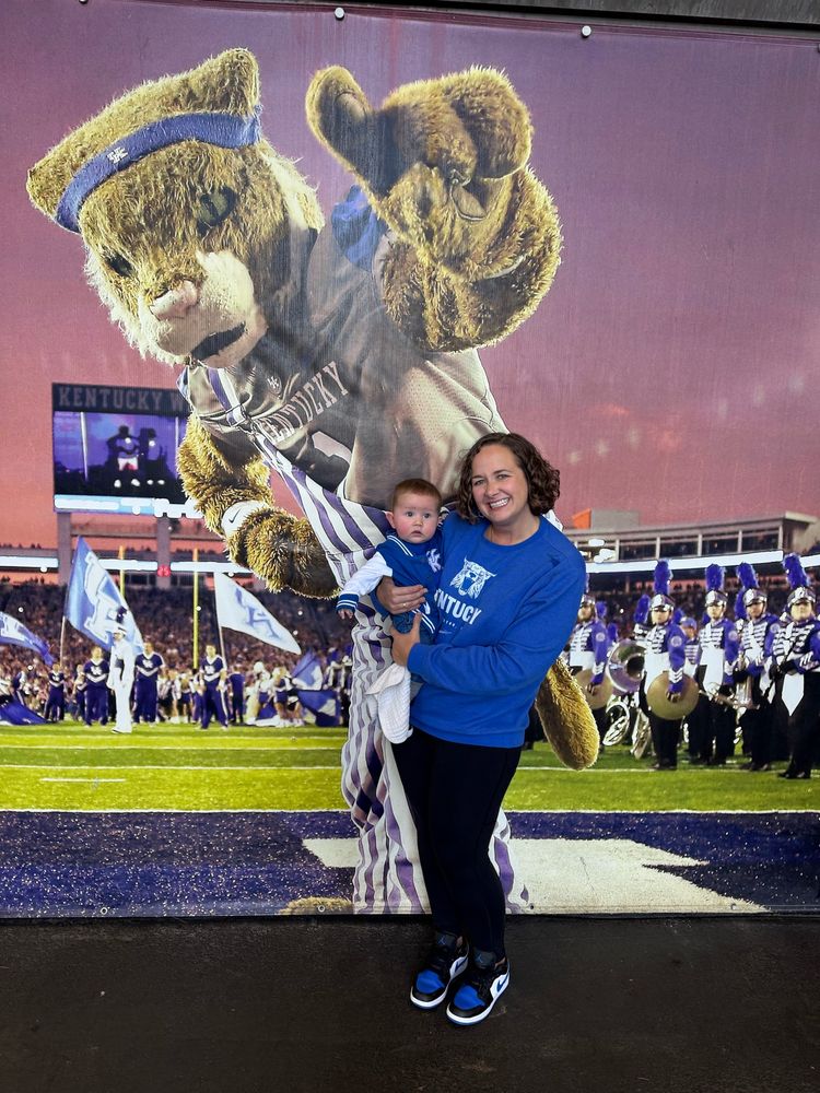 Joanna and Martin with wildcat 