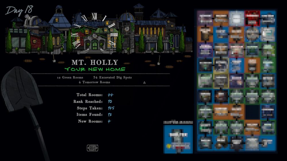 Blue Prince (first) completion stats