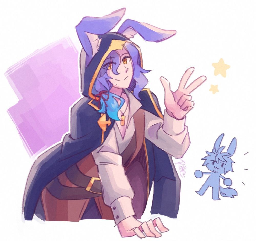 Norwin doing a V sign (and a little Orion. He looks a bit naked)