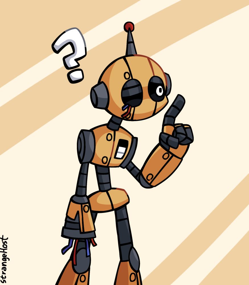 A broken and confused robot 