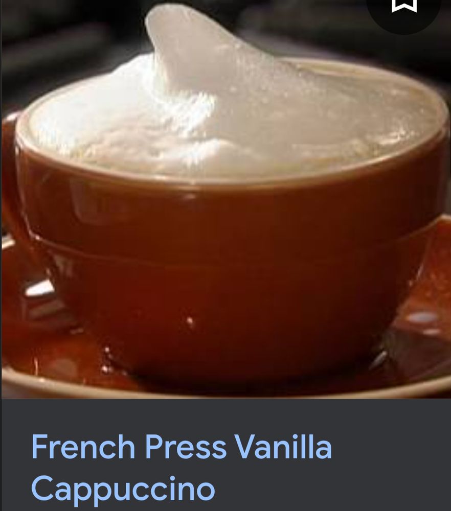 A picture of a french press vanilla cappuccino, in the context of this post it implies vector the crocodile is raw dogging vanilla the rabbit