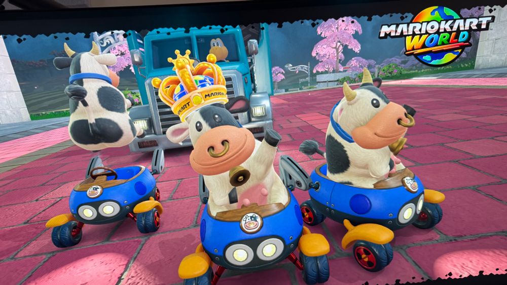 Mario Kart Cows