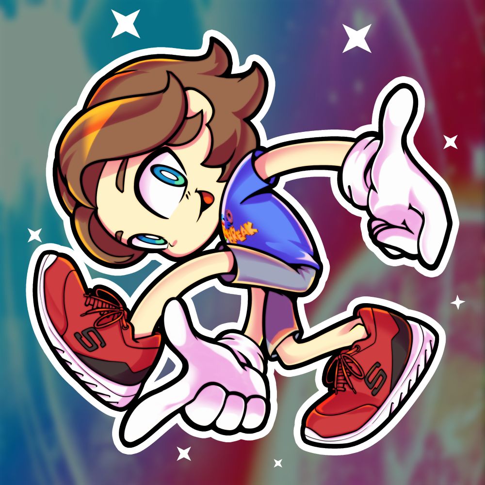 Chibi version of me in the Sonic Adventure 1 pose