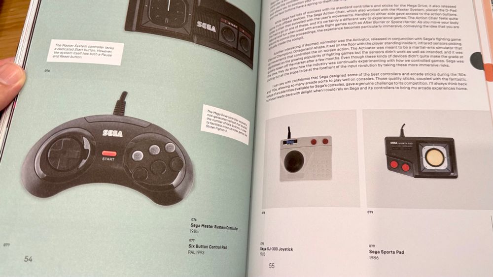 Inside the Joysticks book, some sega controllers 