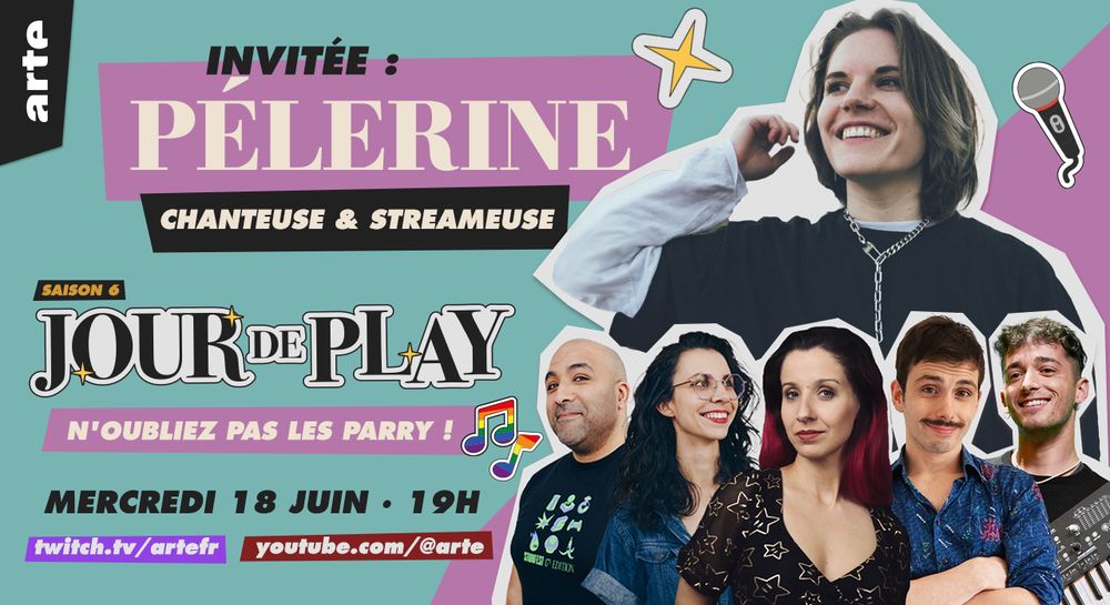 
Mercredi 18 juin à 19h, Jour De Play revient pour un épisode spécial chanson en compagnie de la streameuse Pélerine. Exceptionnellement la présentatrice Quineapple sera remplacé par Jarm0u. A voir en live et en replay sur Twitch et YouTube.