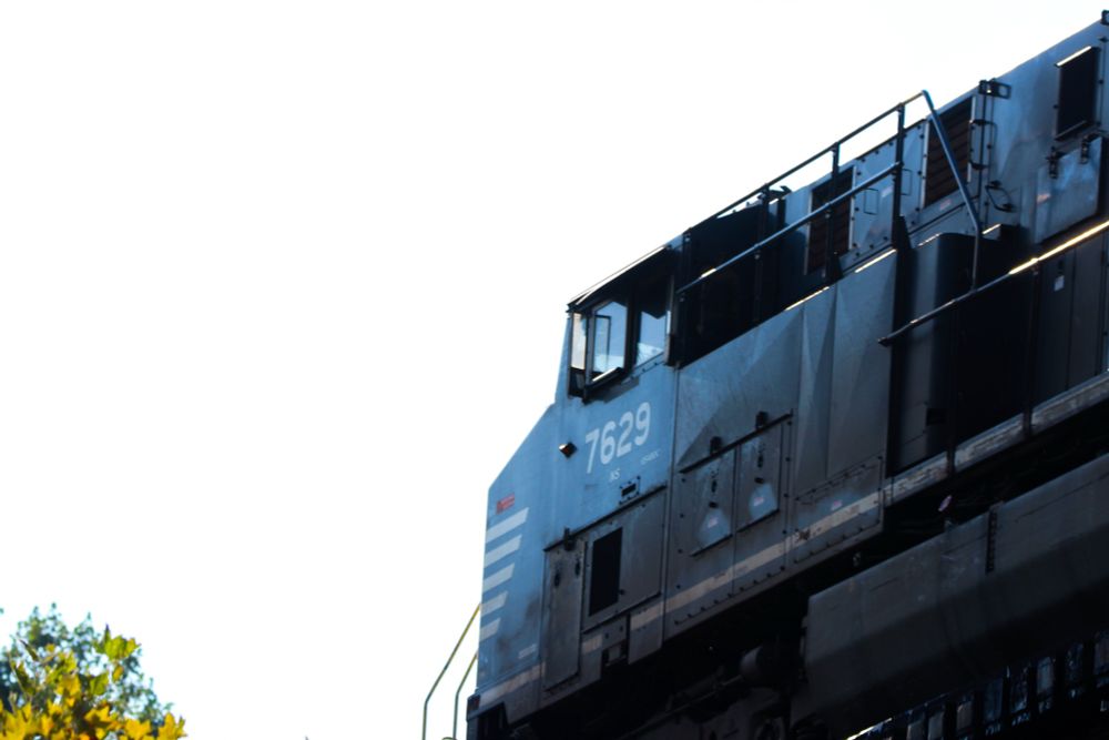Train with white background
