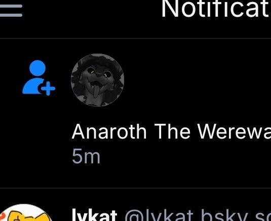 An artist who i quite like followed my account.