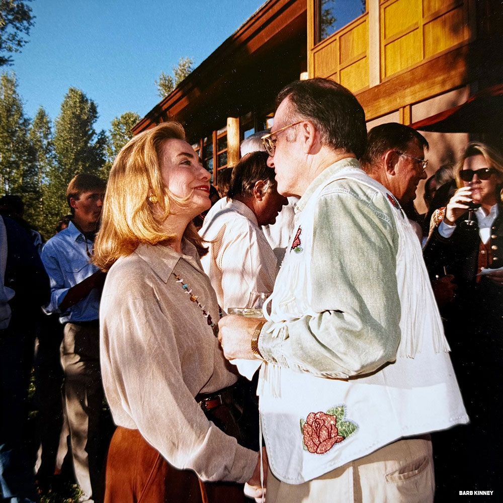 Hillary Clinton with Rep. Pat Williams