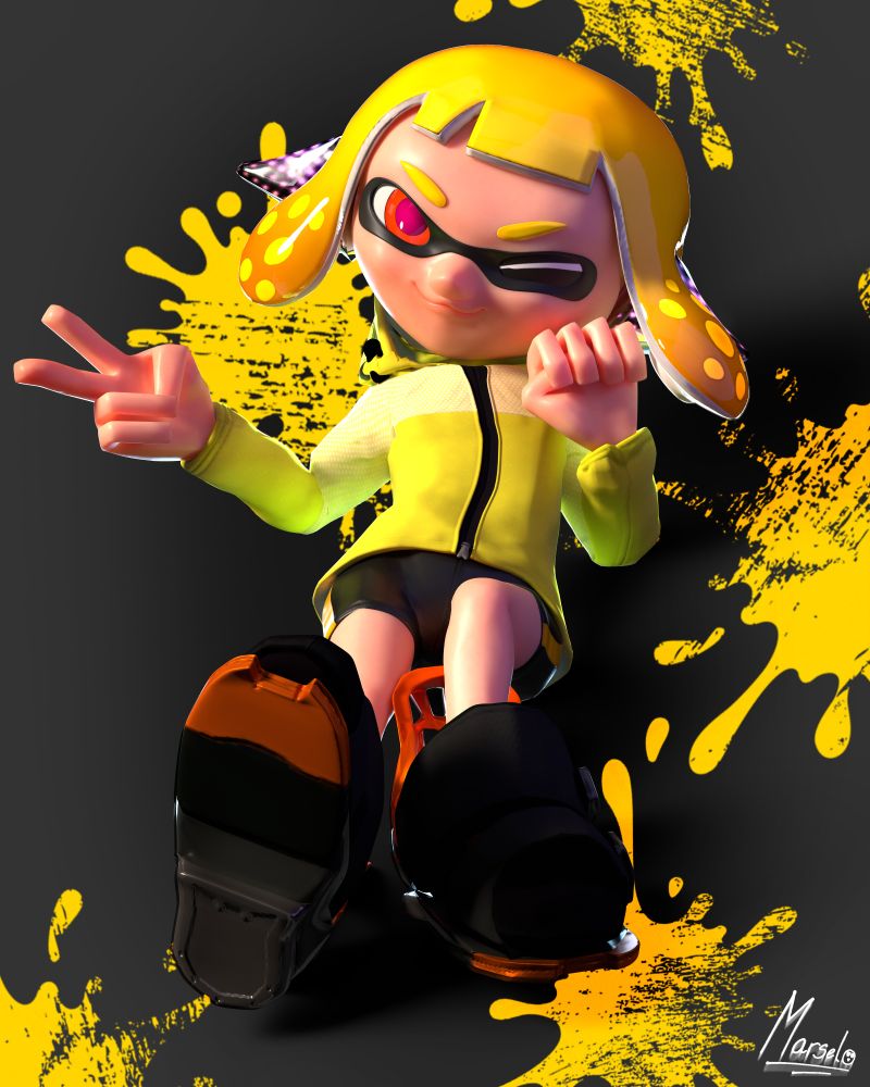 a simple render of agent 4 with shitty 3 point lighting i tried