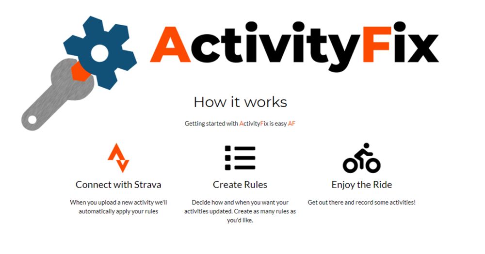 ActivityFix - Your ride, your rules