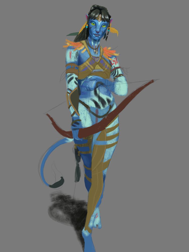 Full body of Awney in the Navi Champions cosmetics