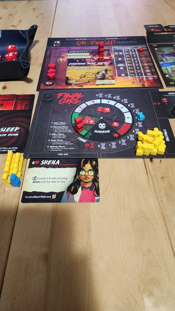 Sheila & I put up one heck of a fight, and even though the bodies piled up, we saved a lot but couldn't pull the win. Dr. Frights finale card was too much for us to handle.