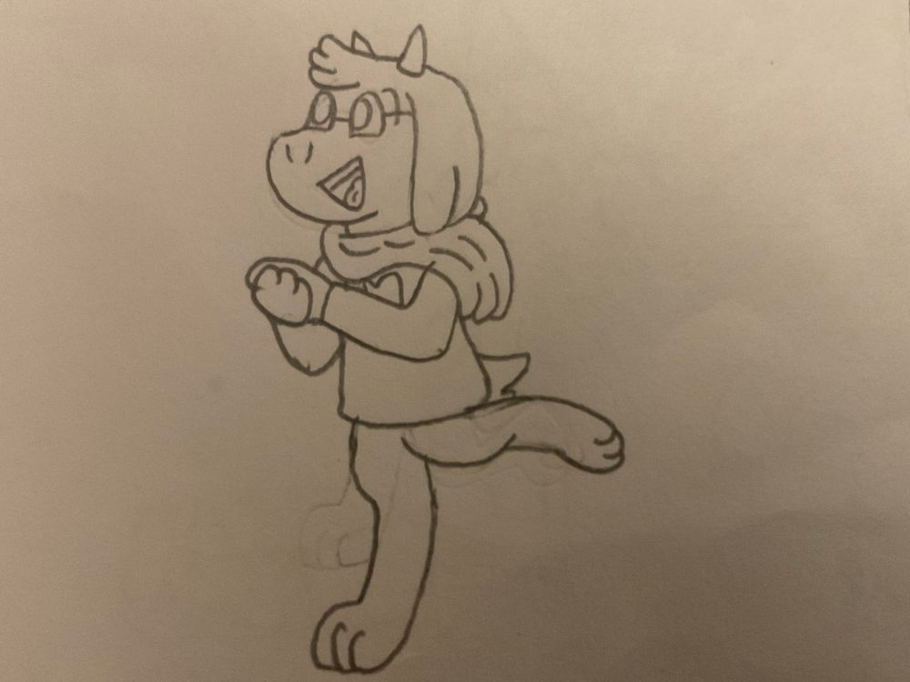 Ralsei in his Chapter 2 onwards outfit. Not much else to say except for he's fluffy boy.