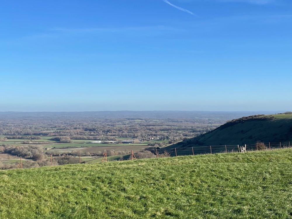Over looking Amex Stadium from Ditchling Beacon