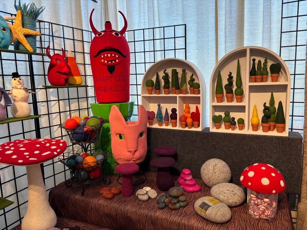 Assorted needle felted fun
