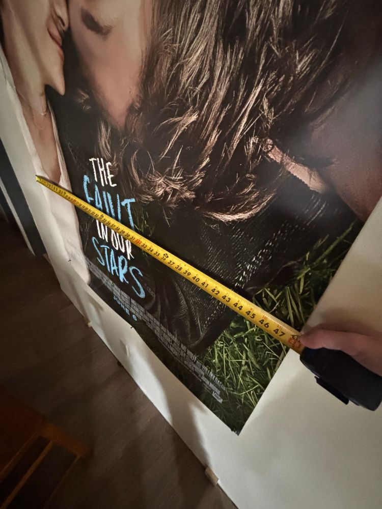 measuring ACROSS the poster: it’s 4ft