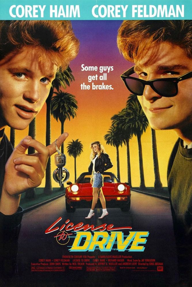 Poster for 1988's LICENSE TO DRIVE 