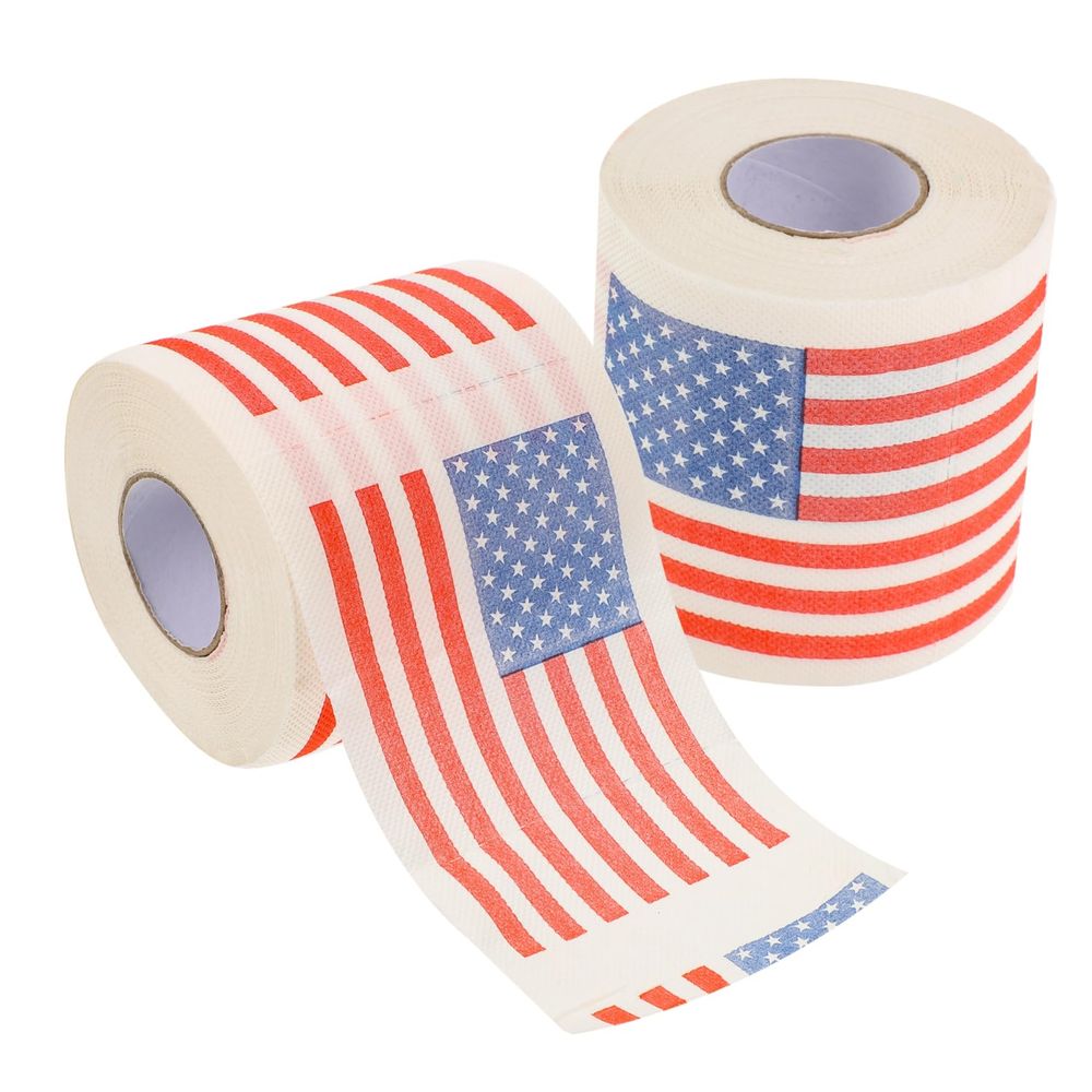 American flag toilet paper