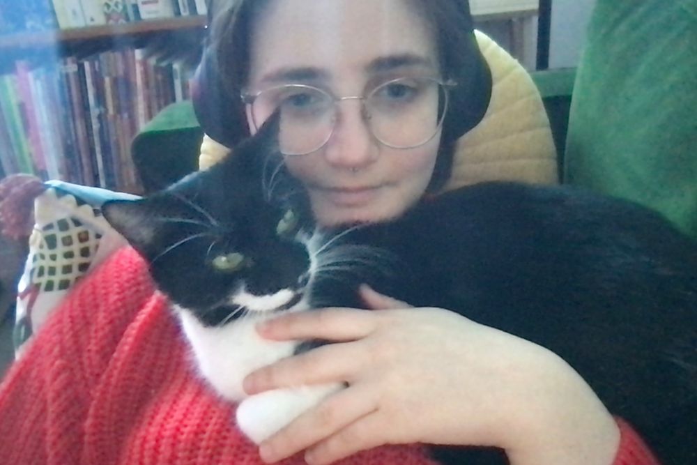 Une femme et son chat