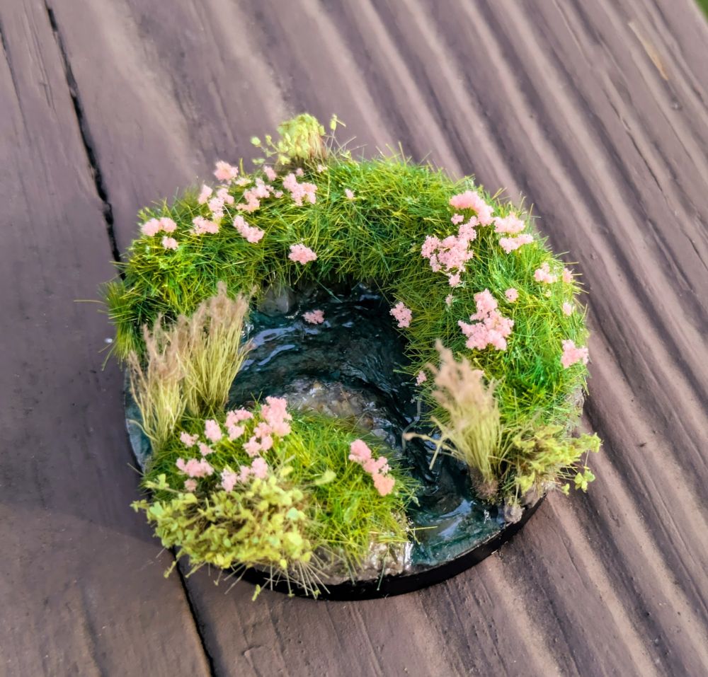 A meandering river mini base