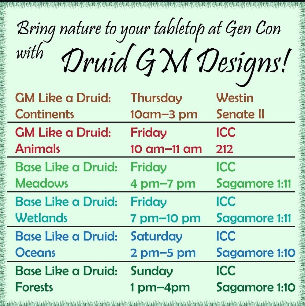 A class schedule 