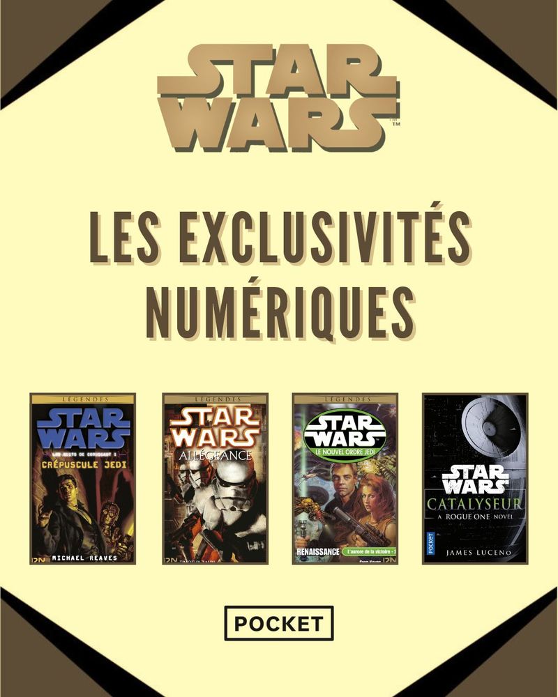 Star Wars : Les exclusivités numériques, chez Pocket.