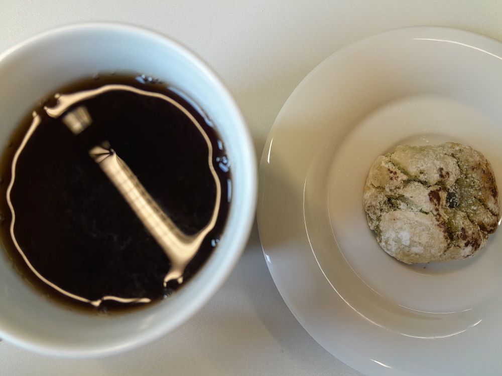 Black tea and a biscuit 