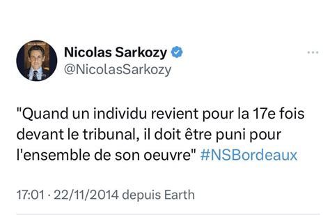 Quand un individu revient pour la 17e fois devant le tribunal, il doit etre puni pour l'ensemble de son oeuvre par Sarkozy qui en est en 2025 a son 7e proces ou pas loin