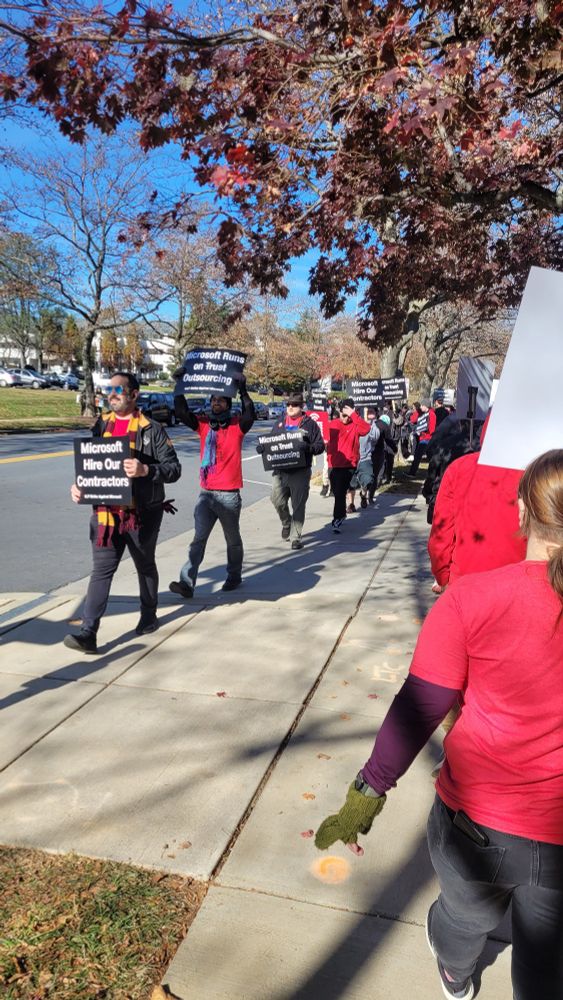 Marching in solidarity with Zenimax QA to help protect their jobs.