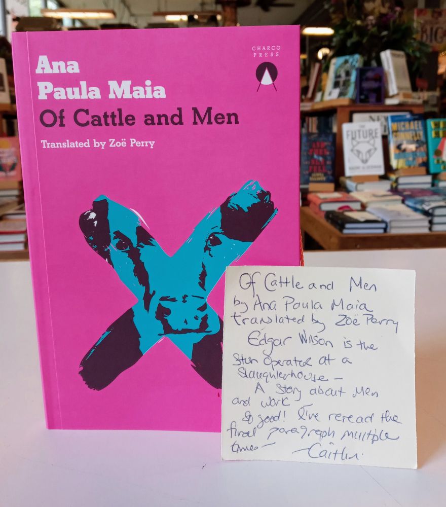 Of Cattle and Men on the counter of Island Books