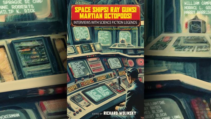 SPACE SHIPS! RAY GUNS! MARTIAN OCTOPODS!
Cover by Yoshi Vu
Design by Elizabeth Story

https://tachyonpublications.com/product/space-ships-ray-guns-martian-octopods-an-oral-history-of-science-fiction/
